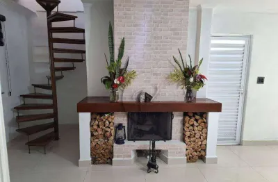 Sobrado para alugar, 220 m² por r$ 4.400,00/mês - vila scarpelli - santo andré/sp