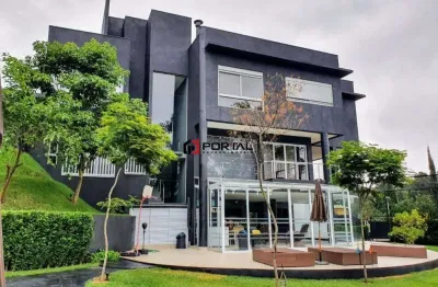 Casa em condomínio fechado com 5 quartos à venda na estrada municipal fernando nobre, 500, jardim do golf i, jandira por r$ 7.800.000