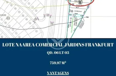 Terreno à venda na Avenida Frankfurt, S/N, Jardins Frankfurt, Senador Canedo