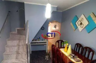 Sobrado com 3 dormitórios à venda, 156 m²  - jardim las vegas - santo andré/sp