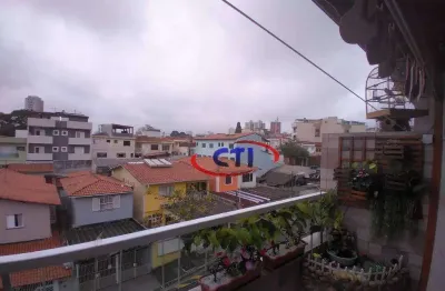 Apartamento cobertura com 2 dormitórios à venda, 110 m² por r$ 570.000 - vila scarpelli - santo andré/sp