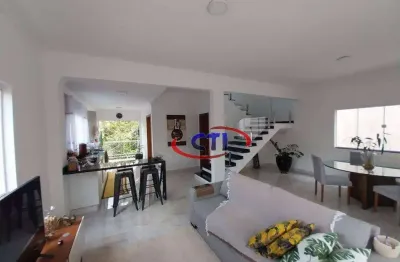 Sobrado com 3 dormitórios para alugar, 400 m² por r$ 5.020,36/mês - balneário palmira - ribeirão pires/sp