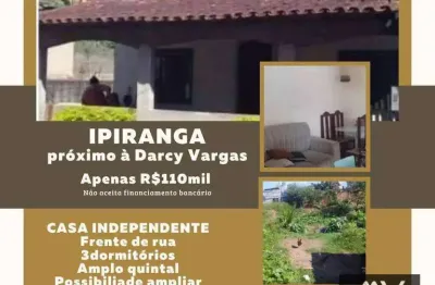 Casa com 3 dormitórios à venda, 100 m² por r$ 110.000,00 - ipiranga - juiz de fora/mg