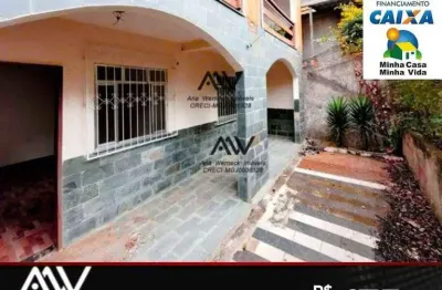Casa com 2 dormitórios à venda, 80 m² por r$ 175.000,00 - santos dumont - juiz de fora/mg