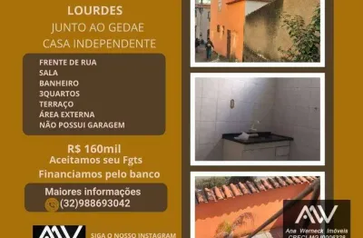 Casa com 3 dormitórios à venda, 90 m² por r$ 160.000,00 - lourdes - juiz de fora/mg