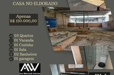 Casa com 3 dormitórios à venda, 92 m² por r$ 150.000,00 - eldorado - juiz de fora/mg