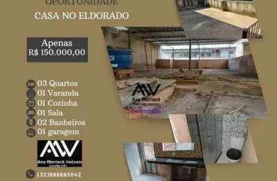 Casa com 3 dormitórios à venda, 92 m² por r$ 150.000,00 - eldorado - juiz de fora/mg