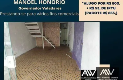 Loja para alugar, 30 m² por r$ 800,/mês + taxas - manoel honório juiz de fora/mg