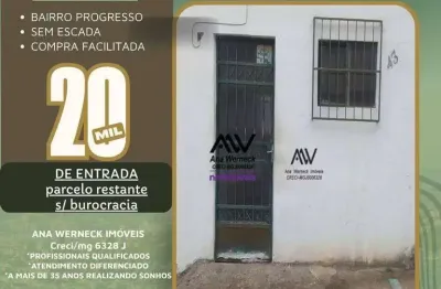 Kitnet com 1 dormitório à venda, 40 m² por r$ 20.000 de entrada- progresso - juiz de fora/mg