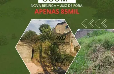Terreno à venda, 300 m² por r$ 85.000 - nova benfica - juiz de fora/mg