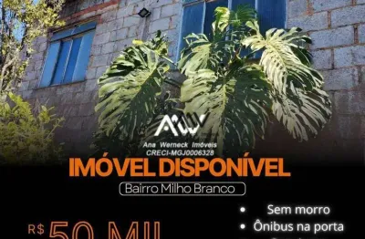 Casa com 2 dormitórios à venda, 60 m² por r$ 50.000 de entrada- milho branco - juiz de fora/mg