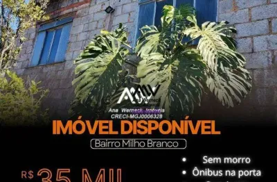 Casa com 2 dormitórios à venda, 60 m² por r$ 35.000 de entrada- milho branco - juiz de fora/mg
