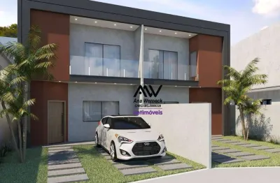 Casa com 3 dormitórios à venda, 125 m² por r$ 550.000,00 - jardim dos alfineiros - juiz de fora/mg