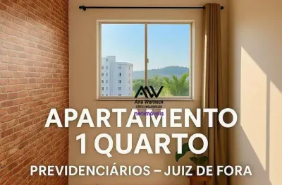 Apartamento com 1 dormitório à venda, 44 m² por r$ 125.000,00 - previdenciários - juiz de fora/mg