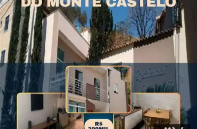 Casa com 3 dormitórios à venda, 143 m² por r$ 399.000,00 - monte castelo - juiz de fora/mg