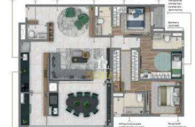 Apartamento com 3 dormitórios à venda, 126 m² por r$ 1.595.419,00 - mooca - são paulo/sp