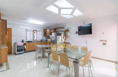 Sobrado com 3 dormitórios para alugar, 215 m² por r$ 9.010,00/mês - olímpico - são caetano do sul/sp