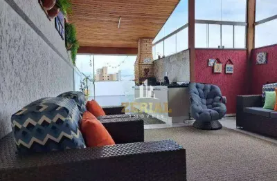 Cobertura com 2 dormitórios à venda, 96 m² por r$ 565.000,00 - campestre - santo andré/sp