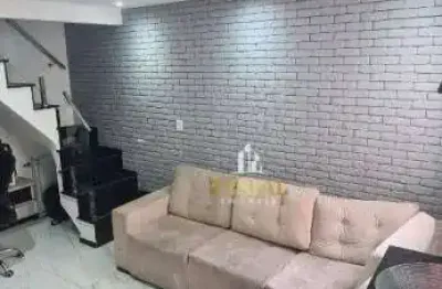 Cobertura com 2 dormitórios à venda, 110 m² por r$ 627.000 - vila scarpelli - santo andré/sp