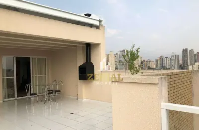 Cobertura à venda, 273 m² por r$ 1.200.000,00 - campestre - santo andré/sp