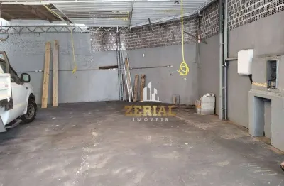 Salão para alugar, 200 m² por r$ 4.900,00/mês - utinga - santo andré/sp