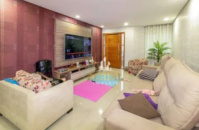Sobrado com 3 dormitórios à venda, 250 m² por r$ 1.500.000,00 - vila dora - santo andré/sp