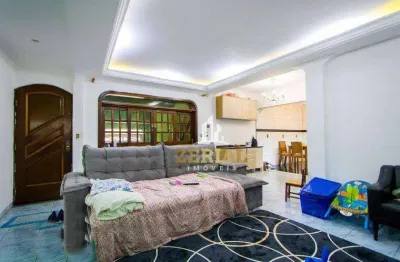 Sobrado com 3 dormitórios à venda, 360 m² por r$ 580.000,00 - jardim utinga - santo andré/sp