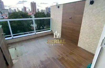 Cobertura com 2 dormitórios à venda, 130 m² por r$ 675.000,00 - santa maria - santo andré/sp