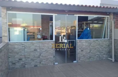 Cobertura à venda, 156 m² por r$ 690.000,00 - vila camilópolis - santo andré/sp