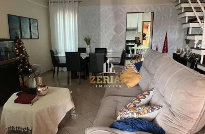 Sobrado com 3 dormitórios para alugar, 245 m² por r$ 4.568,00/mês - vila camilópolis - santo andré/sp