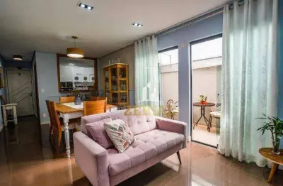 Apartamento garden com 3 dormitórios à venda, 90 m² por r$ 620.000,00 - vila assunção - santo andré/sp