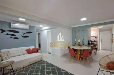 Apartamento com 3 dormitórios à venda, 90 m² por r$ 430.000,00 - jardim três marias - guarujá/sp