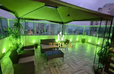 Cobertura com 3 dormitórios à venda, 154 m² por r$ 1.450.000 - campestre - santo andré/sp