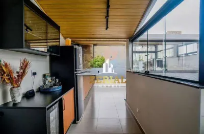 Cobertura à venda, 102 m² por r$ 595.000,00 - campestre - santo andré/sp