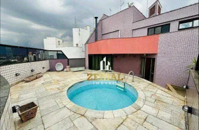 Cobertura à venda, 672 m² por r$ 5.195.000,00 - santa paula - são caetano do sul/sp