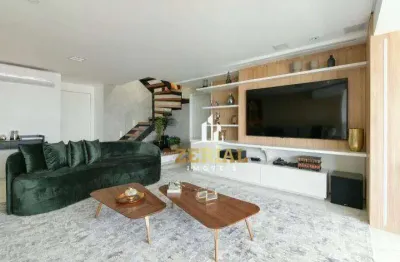 Cobertura com 3 dormitórios à venda, 288 m² por r$ 6.385.000,00 - centro - são caetano do sul/sp