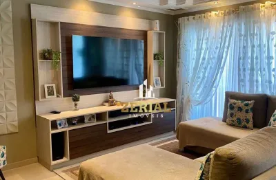 Sobrado à venda, 182 m² por r$ 1.110.000,00 - vila assunção - santo andré/sp