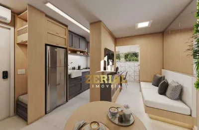 Apartamento com 2 dormitórios à venda, 44 m² por r$ 485.000,00 - campestre - santo andré/sp