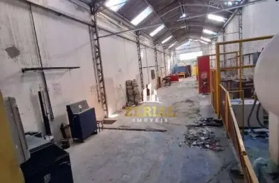 Galpão para alugar, 730 m² por r$ 12.512/mês - cerâmica - são caetano do sul/sp