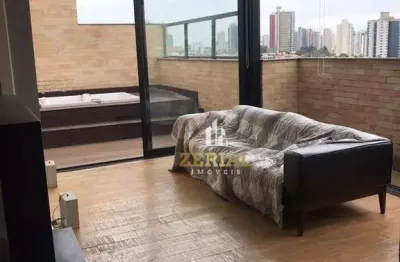 Cobertura com 1 dormitório à venda, 122 m² por r$ 1.220.000,00 - vila guiomar - santo andré/sp