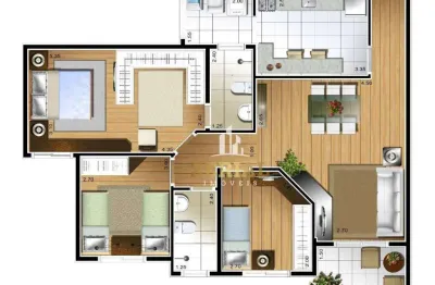 Apartamento com 3 dormitórios à venda, 121 m² por r$ 1.294.000,00 - olímpico - são caetano do sul/sp