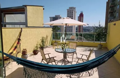 Cobertura à venda, 180 m² por r$ 958.000,00 - jardim - santo andré/sp