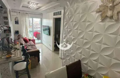 Apartamento com 1 dormitório à venda, 51 m² por r$ 370.000 - vila matias - santos/sp
