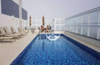 Apartamento com 1 dormitório para alugar, 54 m² por r$ 5.500,00/mês - embaré - santos/sp