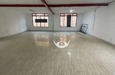 Sala comercial em frente ao shopping !ótimo ponto! 135 m² por r$ 7.000/mês - aparecida - santos/sp