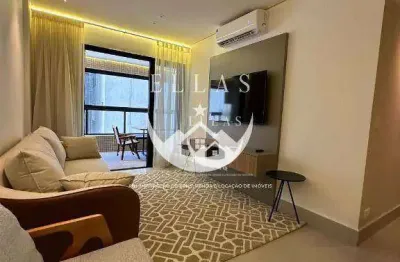 Apartamento alto padrão com 2 quartos e varanda gourmet - santos
