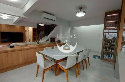 Cobertura com 3 dormitórios à venda, 357 m² por r$ 3.100.000 - pompéia - santos/sp