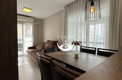 Apartamento com 2 dormitórios para alugar, 65 m² por r$ 5.250,00/mês - pompéia - santos/sp