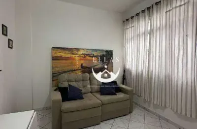 Apartamento com 1 dormitório, 50 m² - venda por r$ 360.000,00 ou aluguel por r$ 2.900,00/mês - boqueirão - santos/sp