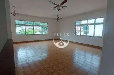 Casa sobreposta alta para locação e venda no bairro marapé, santos/sp
